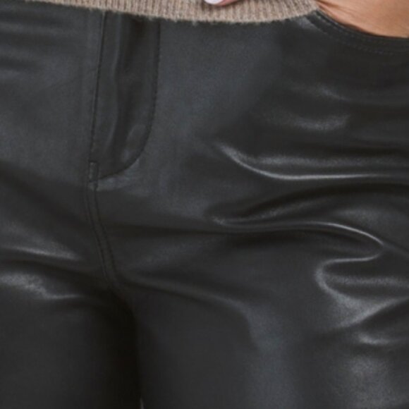 BOD & CHRISTENSEN Leather Le Flair Pants - Picture 3 of 4